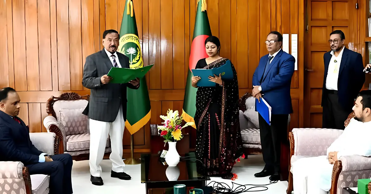 নুসরাত তাবাসসুম শপথ গ্রহণ