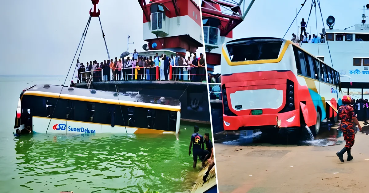 দৌলতদিয়ায় বাসডুবি-মীরর বাংলা