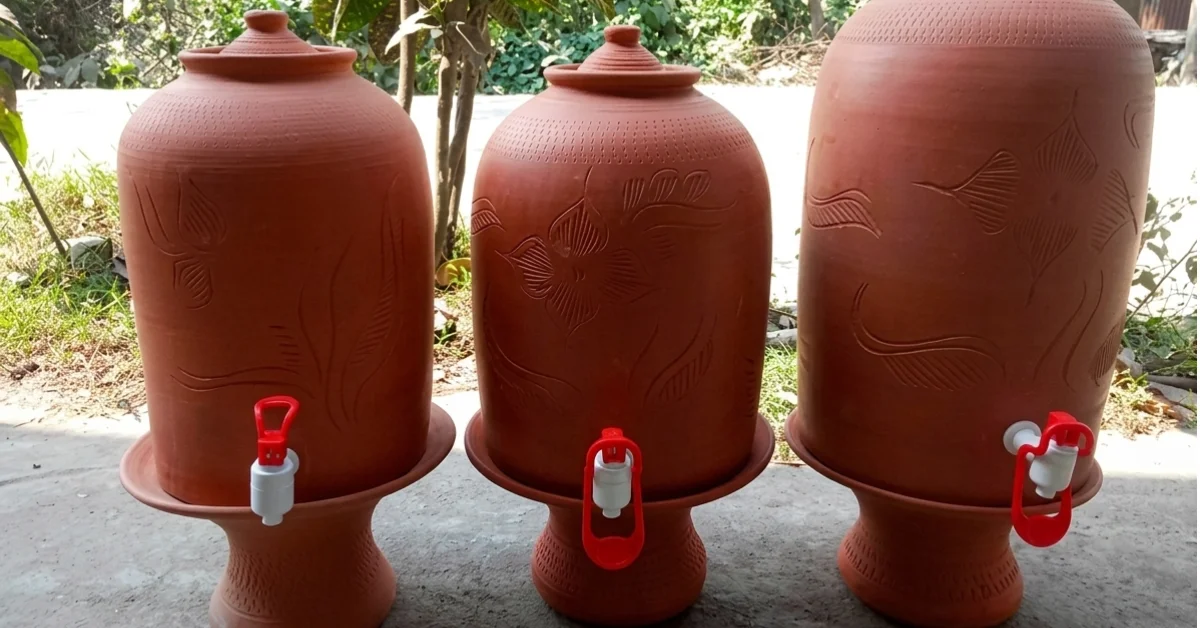 মাটির ফিল্টারে পানি ঠান্ডা