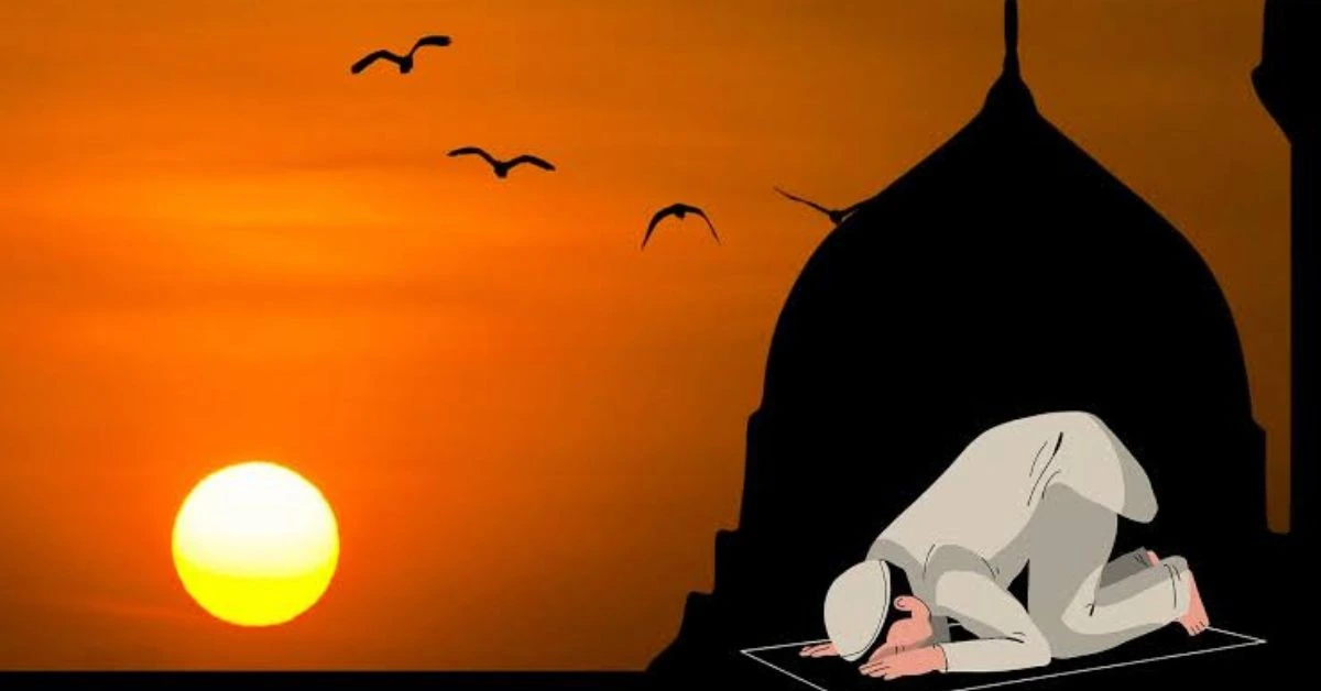 ডিজিটাল স্ক্রিনে প্রদর্শিত আজকের পাঁচ ওয়াক্ত নামাজের সঠিক সময়সূচি।