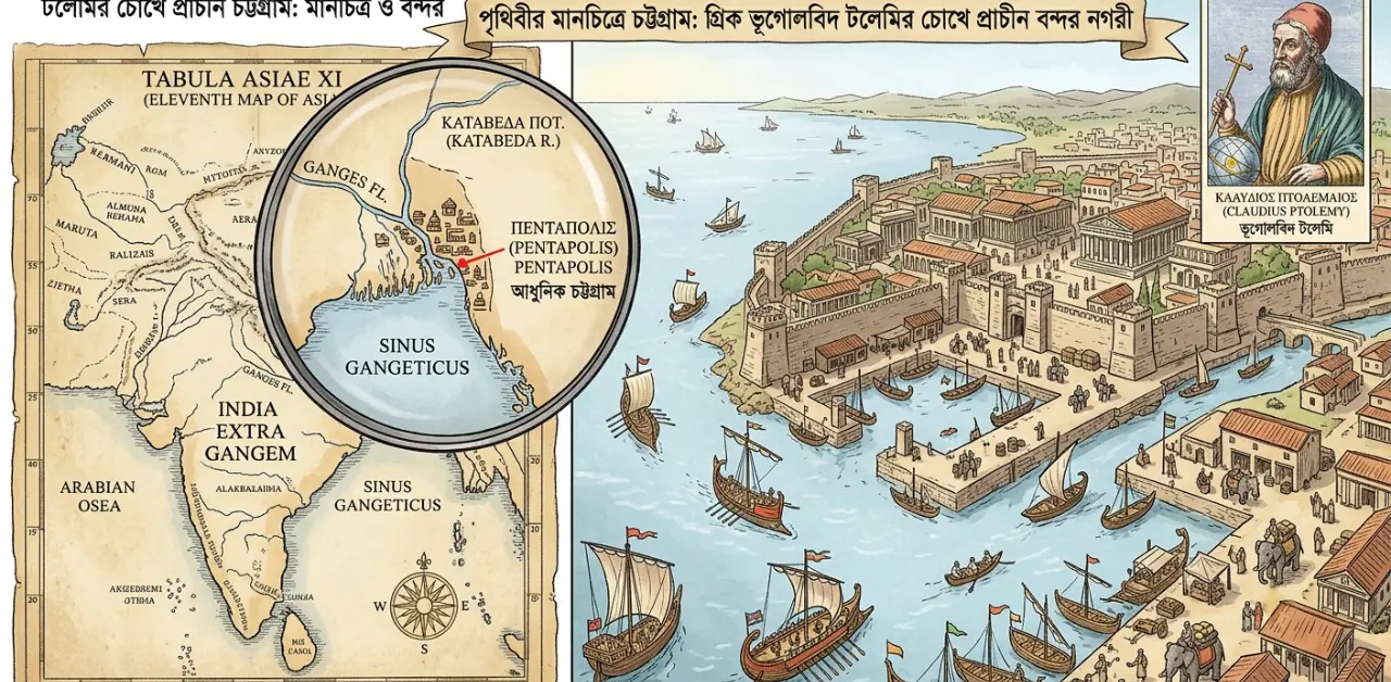 গ্রিক ভূগোলবিদ টলেমির চোখে প্রাচীন চট্টগ্রাম