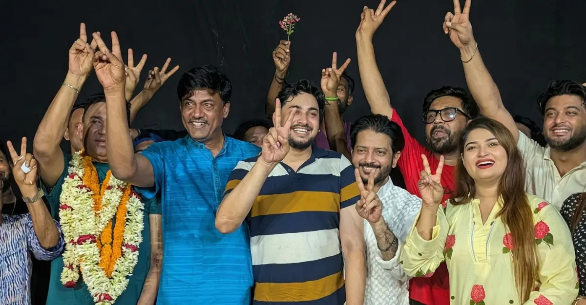 চলচ্চিত্র শিল্পী সমিতির নির্বাচন ২০২৬ বিজয়ী শিবা শানু ও জয় চৌধুরী