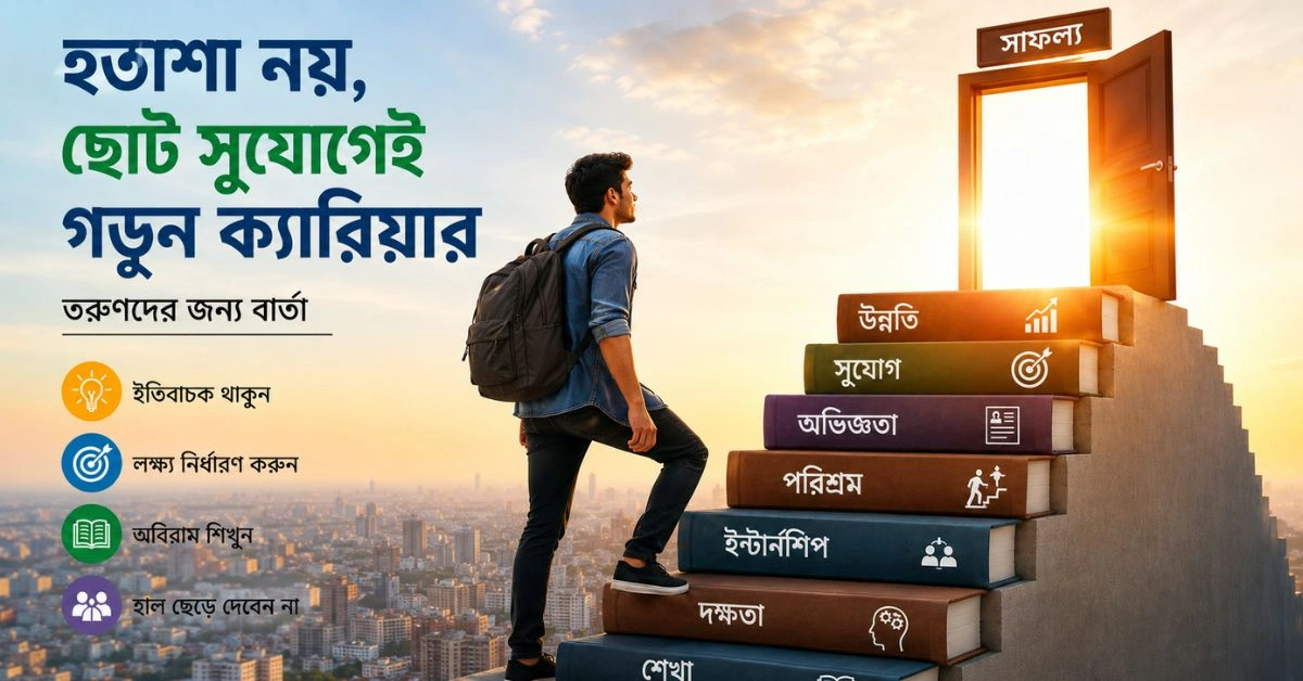 সাফল্যের পথে এগিয়ে যাওয়া এক তরুণ