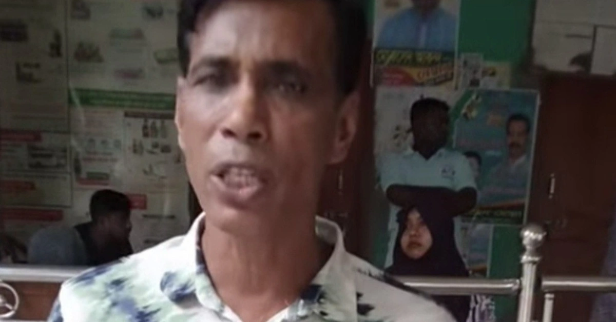 জাঙ্গালিয়া ইউনিয়ন পরিষদে তালাবদ্ধ অফিসের অভিযোগ তুলে ফেসবুক লাইভ করেন এক ভুক্তভোগী।