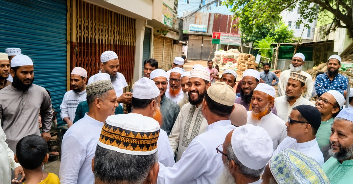 ঢাকা উত্তর সিটি কর্পোরেশনের মেয়র পদপ্রার্থী মোহাম্মদ সেলিম উদ্দিনের গণসংযোগ