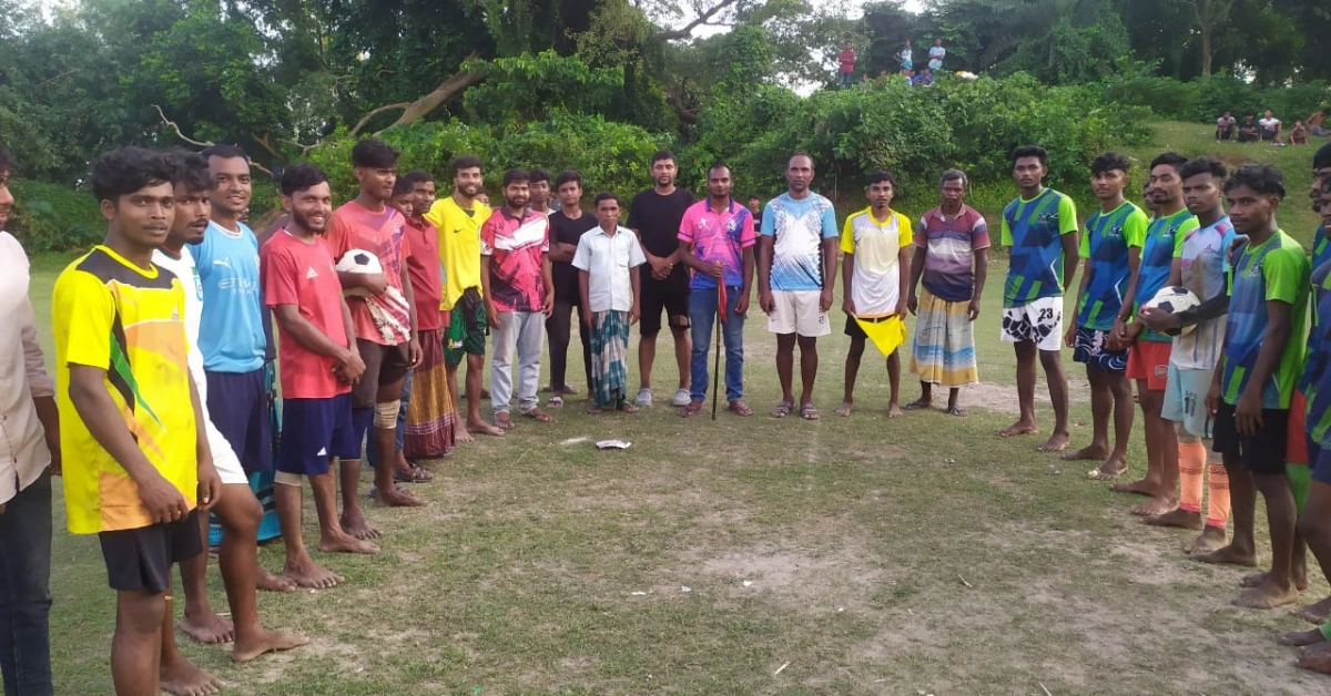 রায়গঞ্জ ফুটবল ব্যতিক্রমী আয়োজন