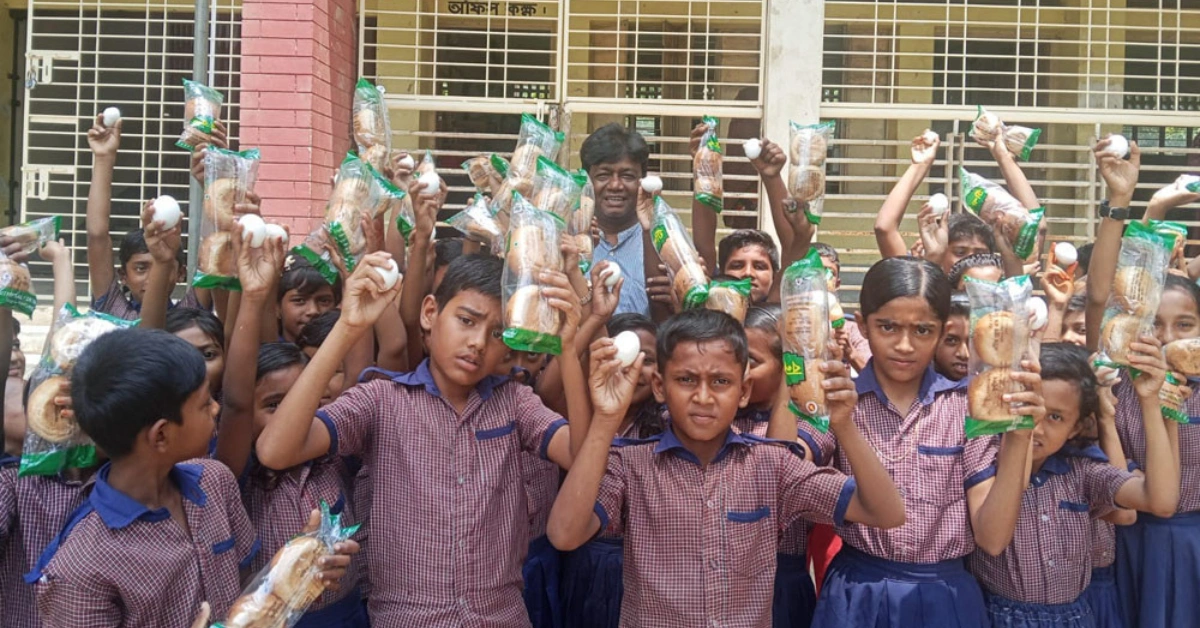 সরকারি প্রাথমিক বিদ্যালয়ের শিক্ষার্থীদের স্কুল ফিডিং কর্মসূচির খাবার