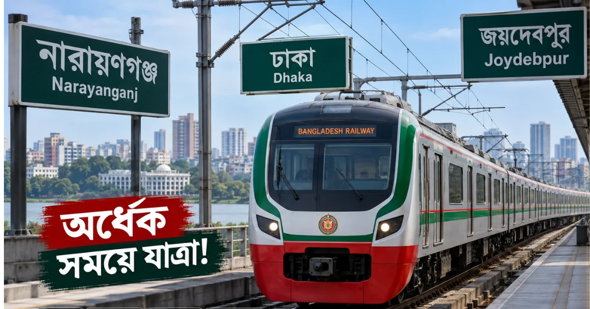 বাংলাদেশের প্রথম ইলেকট্রিক ট্রেন: নারায়ণগঞ্জ–ঢাকা–জয়দেবপুর রুট