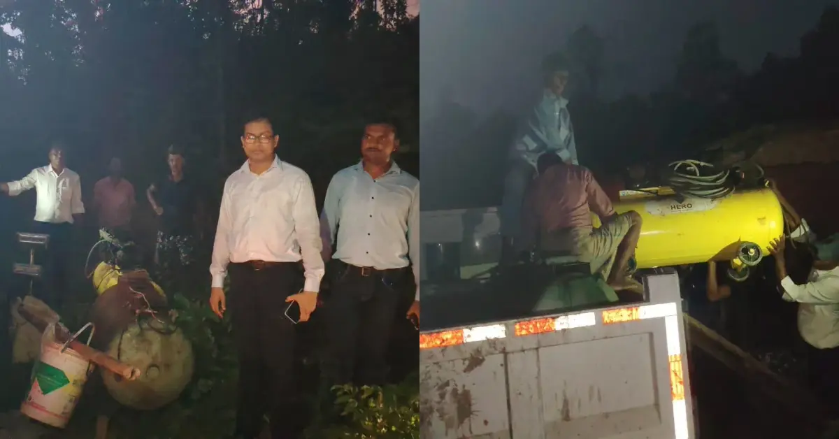 চন্দনাইশে অবৈধ গ্যাস গুদামে অভিযান