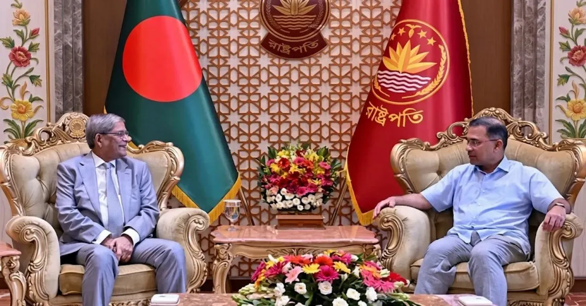 বঙ্গভবনে প্রধানমন্ত্রী ও রাষ্ট্রপতির সাক্ষাৎ