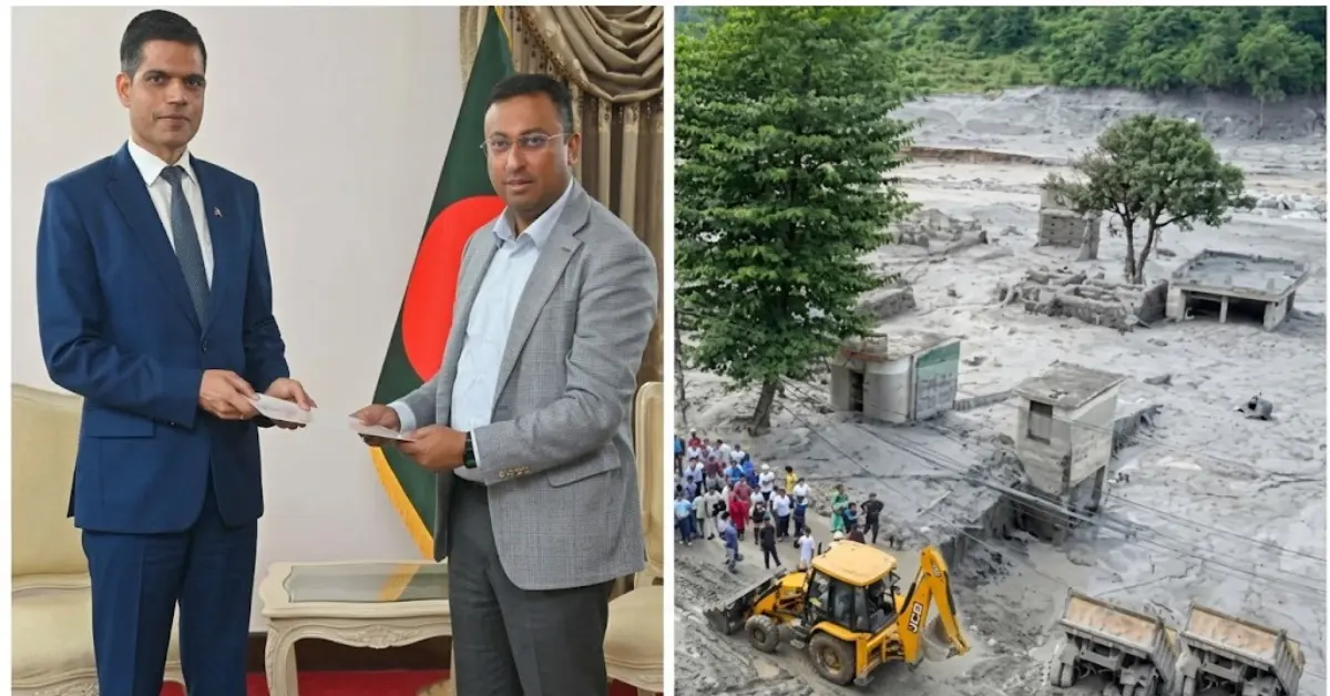 বন্যা ও ভূমিধসে ক্ষতিগ্রস্ত নেপালের দৃশ্য