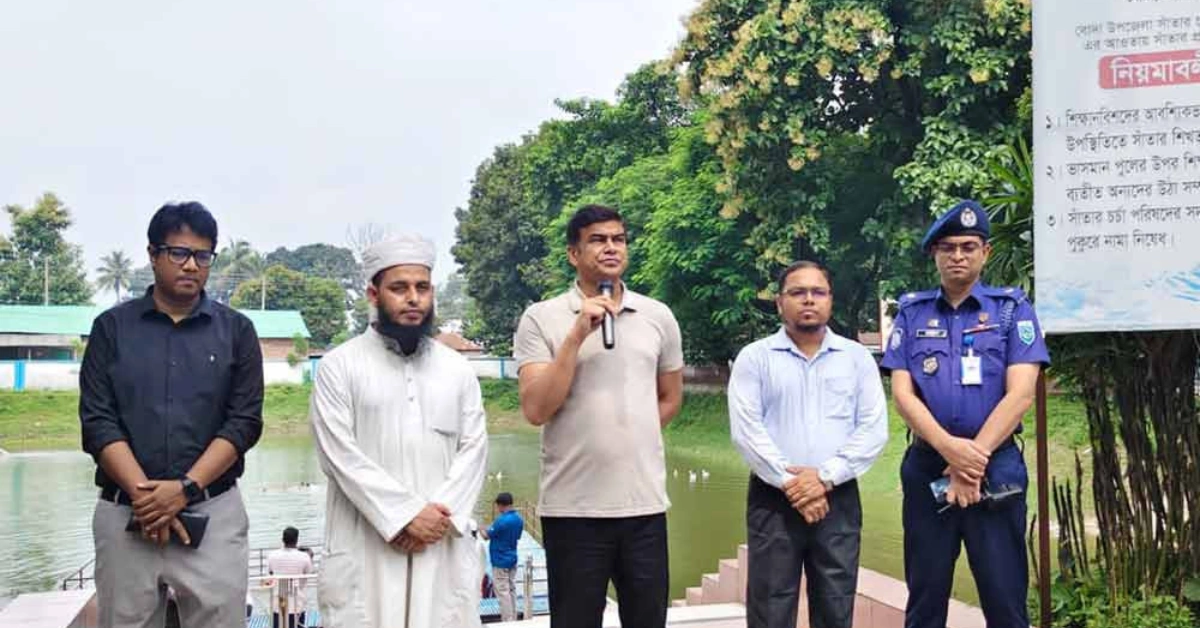 বিরোধী দলের লং মার্চ নিয়ে বক্তব্য দিচ্ছেন পানিসম্পদ প্রতিমন্ত্রী ফরহাদ হোসেন আজাদ