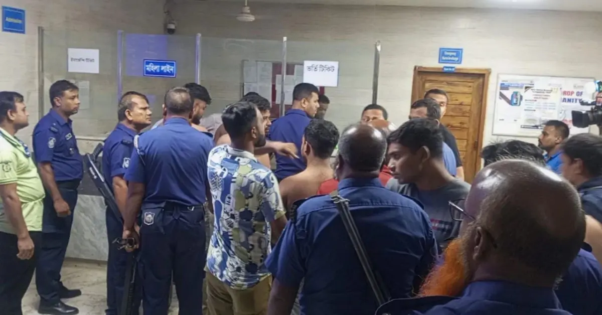 শজিমেক হাসপাতালে চিকিৎসক ও স্বজনদের সংঘর্ষ