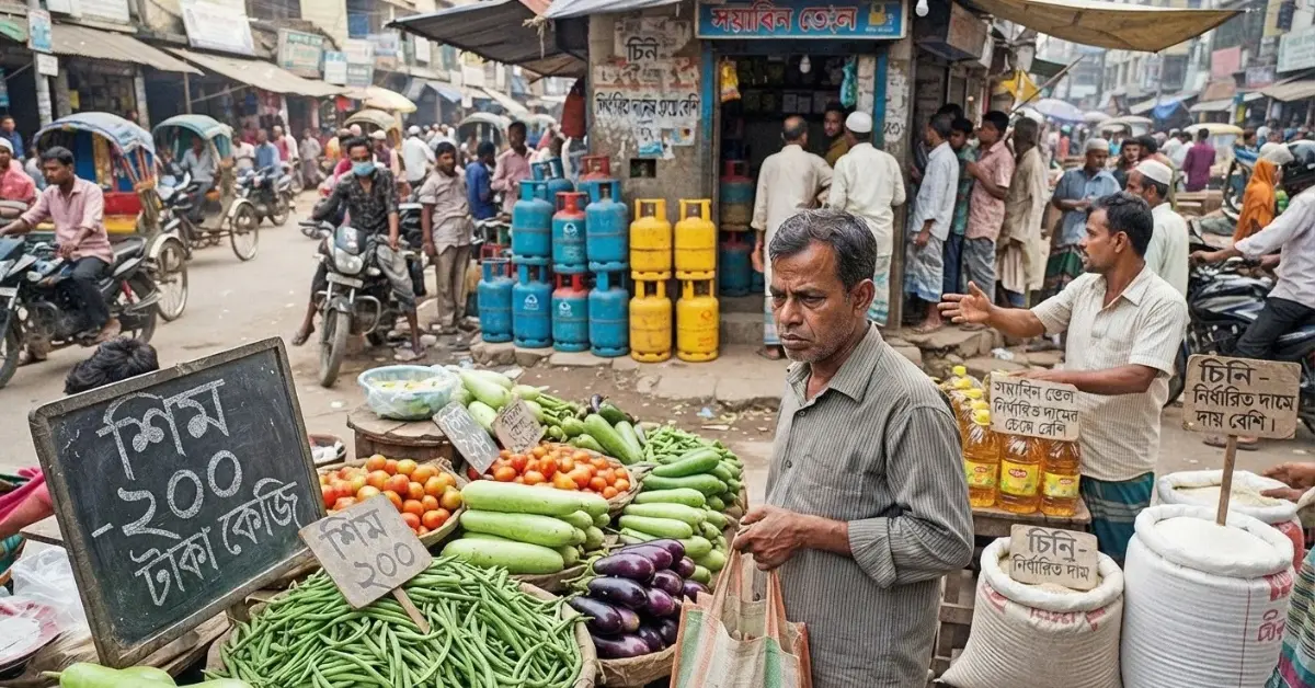 লপিজি সংকট আর চড়া নিত্যপণ্যের দাম