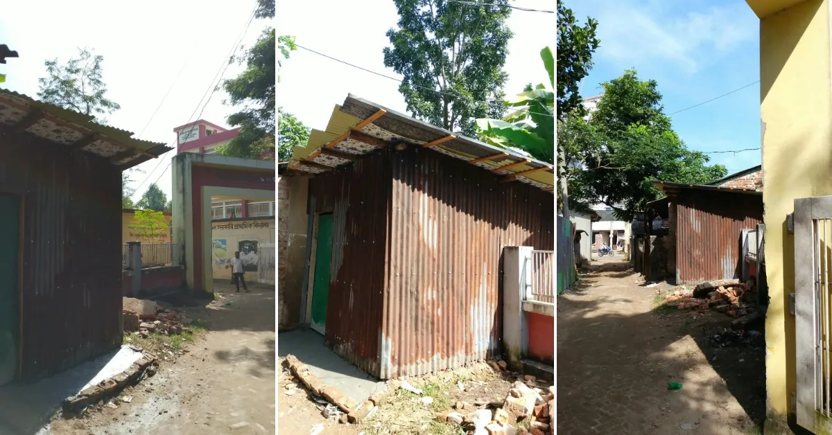 স্কুলের জায়গায় টিনের ঘর, ইউএনও’র কাছে অভিযোগ