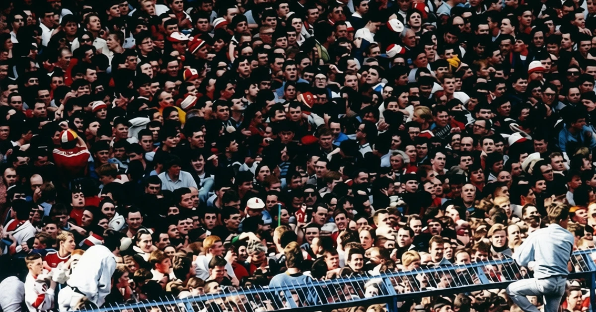 হিলসবরো স্টেডিয়ামে ১৯৮৯ সালের ফুটবল দুর্ঘটনার দৃশ্য