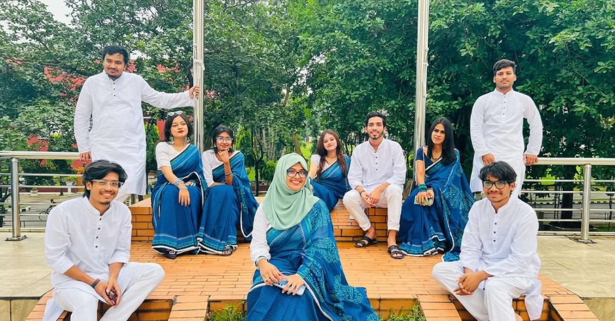 শা-পা ডে: বিইউপি শিক্ষার্থীদের শাড়ি-পাঞ্জাবি দিবসের উৎসব 1 শাড়ি-পাঞ্জাবি দিবস