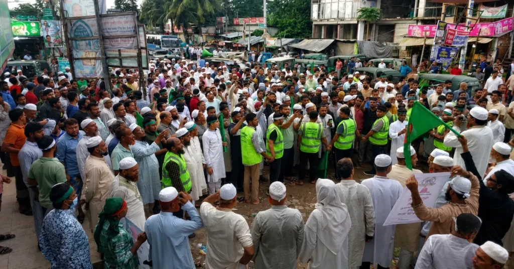জুলাই গণঅভ্যুত্থানের ২য় বার্ষিকী উপলক্ষ্যে বাংলাদেশ জামায়াতে ইসলামী চন্দনাইশ উপজেলা শাখা উদ্যোগে গণমিছিল 2 চন্দনাইশে জামায়াতের আলোচনা সভা