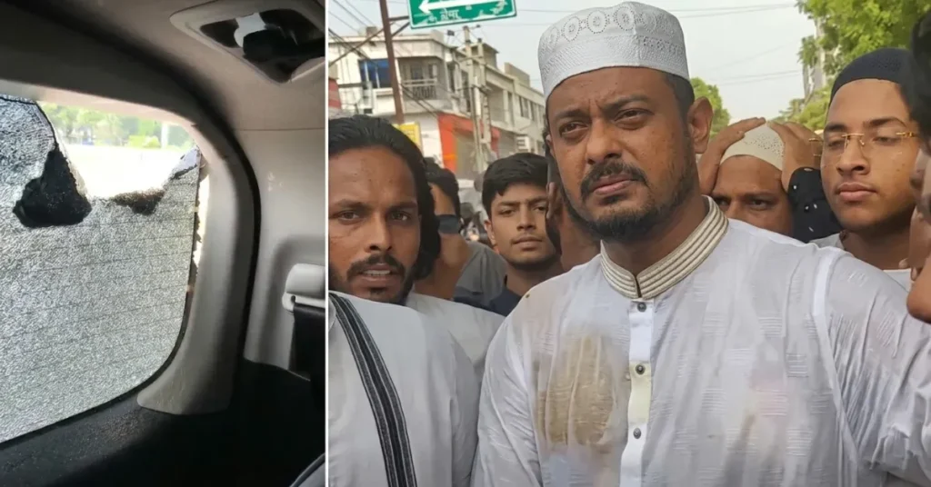 নাসীরুদ্দীন পাটওয়ারীর গাড়িবহরে হামলা